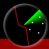 Real-Life Projects, Inc. Logo: Green-on-Black Radar Screen